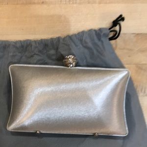 Silver grey dress bag
